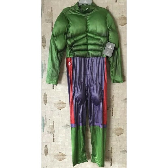 New Disney Store Marvel Incredible Halloween Costume W/Mask & Sounds Sz 13 - Picture 4 of 12